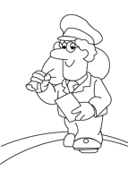 Een kleurplaat van  pieter post